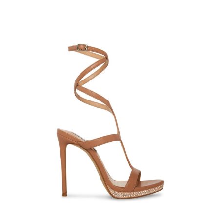 Brown Steve Madden Angel Women's Heels Sandals | PH 1978QGP